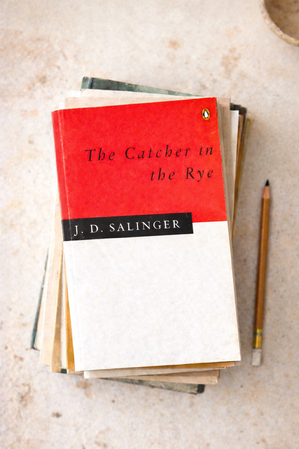 Bücherstapel The Catcher in the Rye